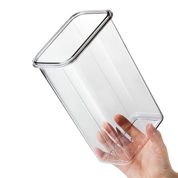 1pc Portable Plastic Food Storage Box; Clear Cereal Storage Containers With Lids; Large Kitchen Storage Containers - Image 7