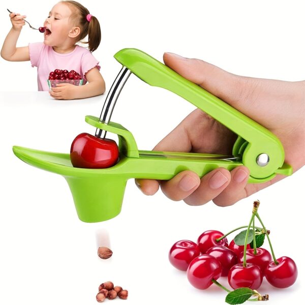 1pc Cherry Pitter Tool; Olive Pitter Tool; Cherry Pitter Remover Corer Tool Suitable For Make Fresh Cherry Dishes; Cherries Pie; Cocktail; Kitchen Accessories - Image 2