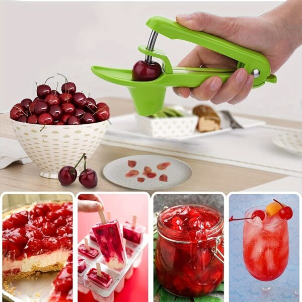 1pc Cherry Pitter Tool; Olive Pitter Tool; Cherry Pitter Remover Corer Tool Suitable For Make Fresh Cherry Dishes; Cherries Pie; Cocktail; Kitchen Accessories - Image 5