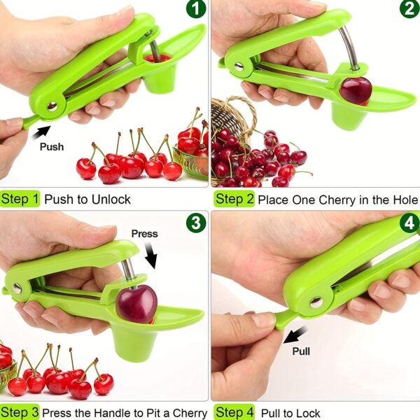 1pc Cherry Pitter Tool; Olive Pitter Tool; Cherry Pitter Remover Corer Tool Suitable For Make Fresh Cherry Dishes; Cherries Pie; Cocktail; Kitchen Accessories - Image 10