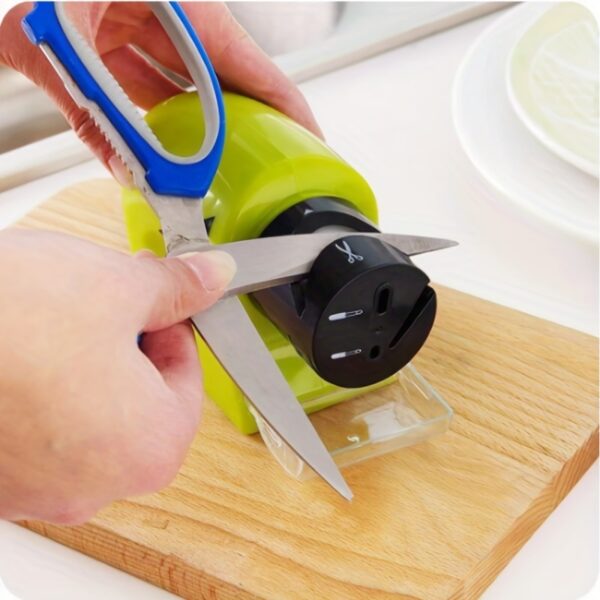 1pc Kitchen Electric Knife Sharpener Multifunctional Knives Scissors Sharpener Motorized High-Speed Sharpening Sistem Rotating Tool - Image 3