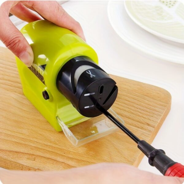 1pc Kitchen Electric Knife Sharpener Multifunctional Knives Scissors Sharpener Motorized High-Speed Sharpening Sistem Rotating Tool - Image 4