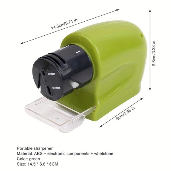 1pc Kitchen Electric Knife Sharpener Multifunctional Knives Scissors Sharpener Motorized High-Speed Sharpening Sistem Rotating Tool - Image 5