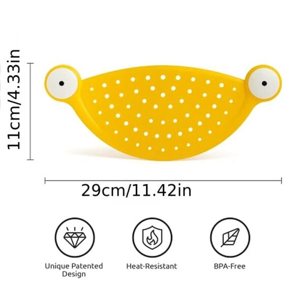 1pc Pasta Strainer - Cute Monster Eye Design - BPA Free Food Strainer For Kitchen - Noodle And Pot Strainer Kitchen Accessory Gift - Image 3