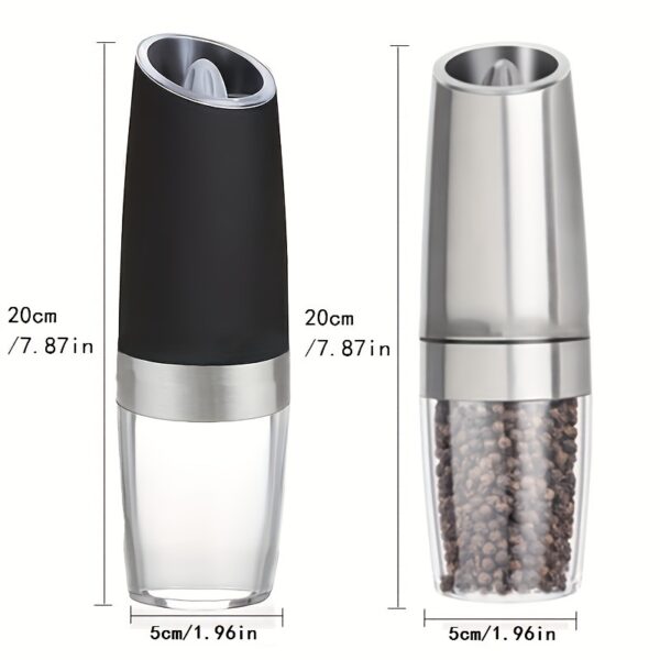 1pc/2pcs Electric Pepper Mill Herb Coffee Grinder Automatic Gravity Induction Salt Shaker Grinders Machine Kitchen Herb Spice Mill Tools (Battery Not Included) - Image 13