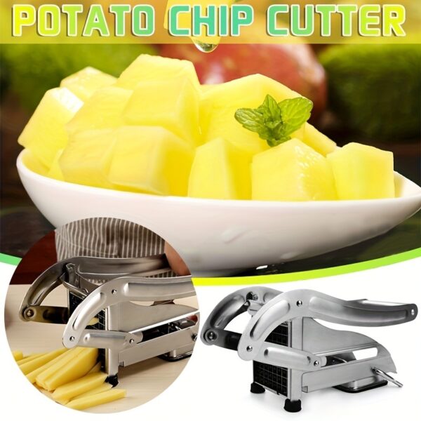 1pc French Fry Cutter; Commercial Restaurant French Fry Cutter Stainless Steel Potato Cutter Vegetable Potato Slicer With Suction Feet Cutter Potato Heavy Duty Cutter For Potatoes Carrots Cucumbers - Image 6