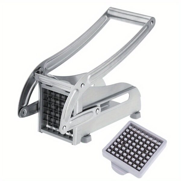 1pc French Fry Cutter; Commercial Restaurant French Fry Cutter Stainless Steel Potato Cutter Vegetable Potato Slicer With Suction Feet Cutter Potato Heavy Duty Cutter For Potatoes Carrots Cucumbers - Image 2