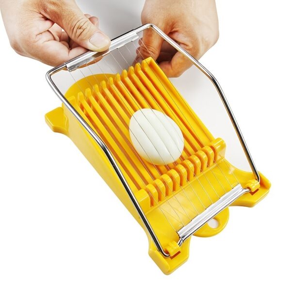 1pc; Multifunctional Luncheon Meat Cutter; Stainless Steel Egg Cutter; Cutting 10 Pieces For Fruit Onion Soft Food Roast Legs; Spam Slicer; Kitchen Tools - Image 8