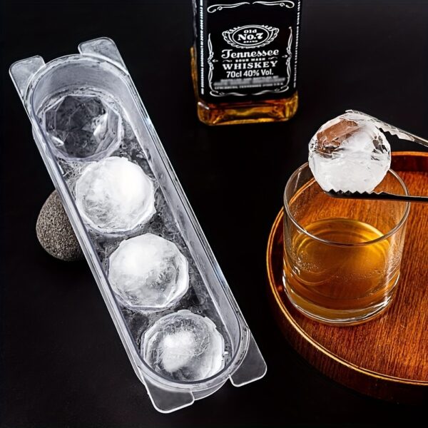 1 Ice Mold; Ice Cube Tray For Freezer; Cocktail Whiskey Bourbon 2 Inch Large Ice Cube Mold; Diamond Ice Ball Maker Mold - Image 5