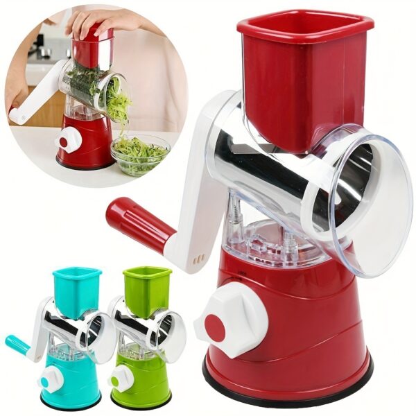 1 Set; 4in1; Vegetable Slicer; Multifunctional Fruit Slicer; Manual Food Grater; Rotary Cutter; Vegetable Grinders; Kitchen Stuff; Kitchen Gadgets - Image 5