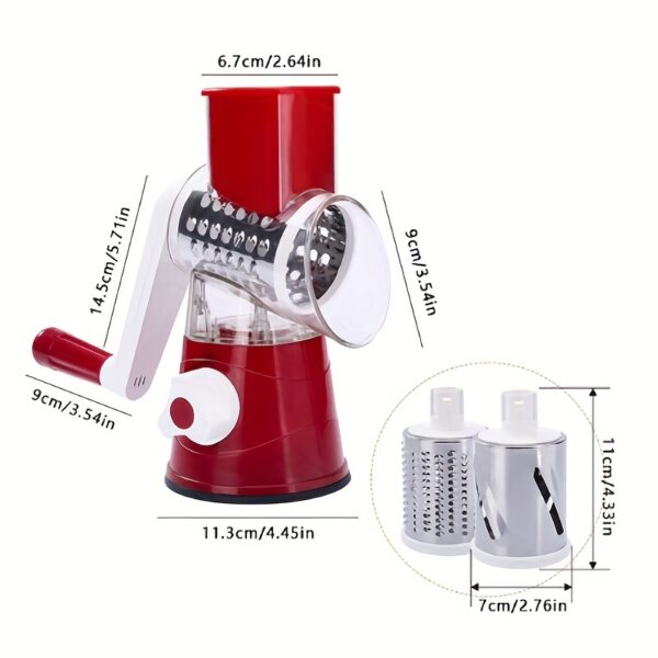 1 Set; 4in1; Vegetable Slicer; Multifunctional Fruit Slicer; Manual Food Grater; Rotary Cutter; Vegetable Grinders; Kitchen Stuff; Kitchen Gadgets - Image 11