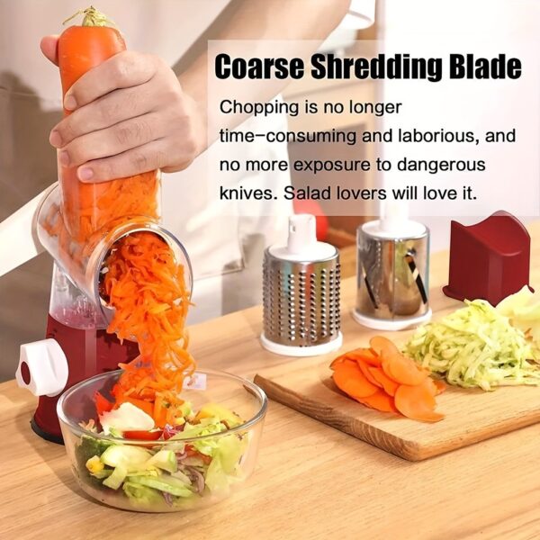 1 Set; 4in1; Vegetable Slicer; Multifunctional Fruit Slicer; Manual Food Grater; Rotary Cutter; Vegetable Grinders; Kitchen Stuff; Kitchen Gadgets - Image 8