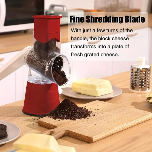 1 Set; 4in1; Vegetable Slicer; Multifunctional Fruit Slicer; Manual Food Grater; Rotary Cutter; Vegetable Grinders; Kitchen Stuff; Kitchen Gadgets - Image 9