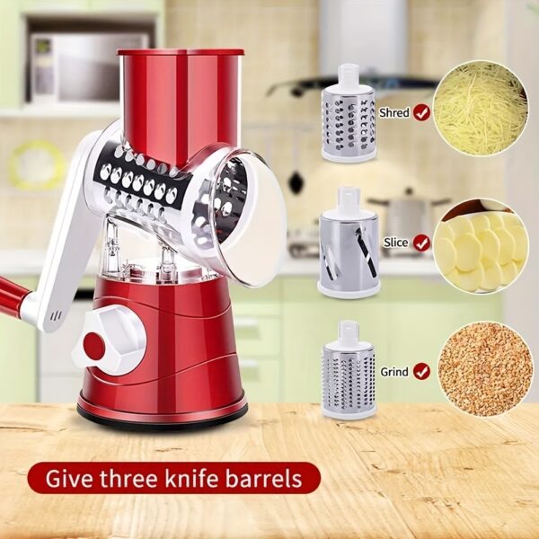 1 Set; 4in1; Vegetable Slicer; Multifunctional Fruit Slicer; Manual Food Grater; Rotary Cutter; Vegetable Grinders; Kitchen Stuff; Kitchen Gadgets - Image 10