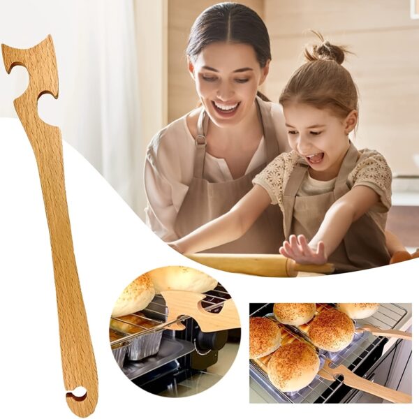 1 Pack; Wooden Oven Rack Push Pull Stick; For Oven Rack Push Pull Puller For Baking; Cooking And Grilling By Beech Wood; Kitchen Accessories - Image 8