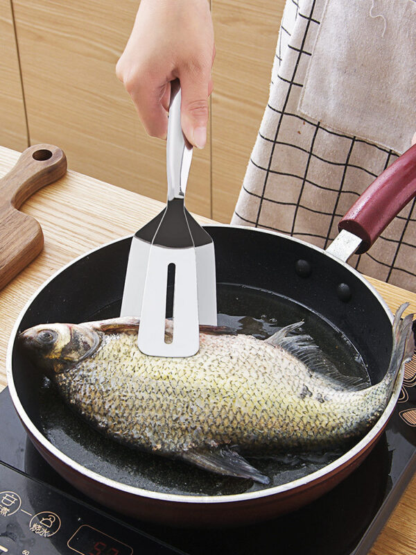 Kitchen stainless steel food clip frying spatula frying fish spatula steak spatula household kitchenware - Image 2