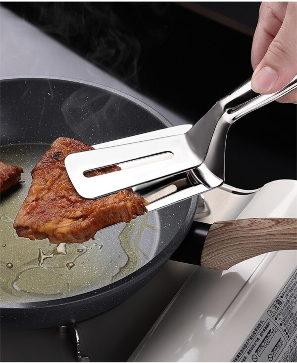 Kitchen stainless steel food clip frying spatula frying fish spatula steak spatula household kitchenware - Image 4