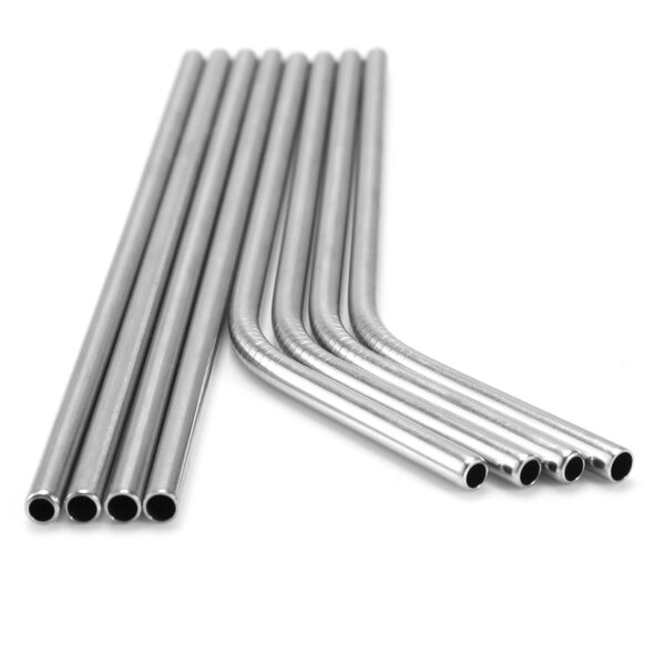 10Pcs 8.5in Stainless Steel Drinking Straws Reusable Metal Drinking Straws for 20oz Tumbler - Image 10