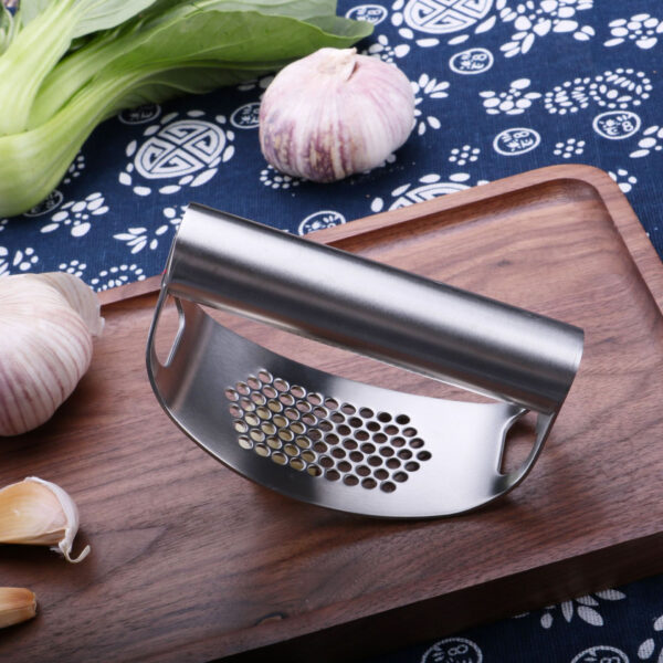 100% Stainless Steel Garlic Press Rocker Garlic Rocker Crusher Garlic Chopper Mincer Press Kitchen Garlic Masher Kitchen Tools - Image 5