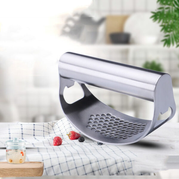 100% Stainless Steel Garlic Press Rocker Garlic Rocker Crusher Garlic Chopper Mincer Press Kitchen Garlic Masher Kitchen Tools - Image 7