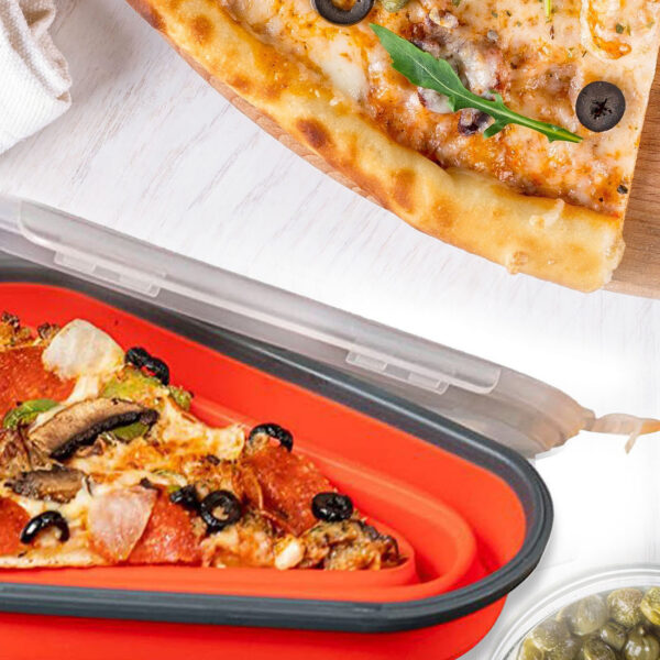 Silicone Folding Pizza Box Reusable Triangular Pizza Packing Box Takeaway Box - Image 10