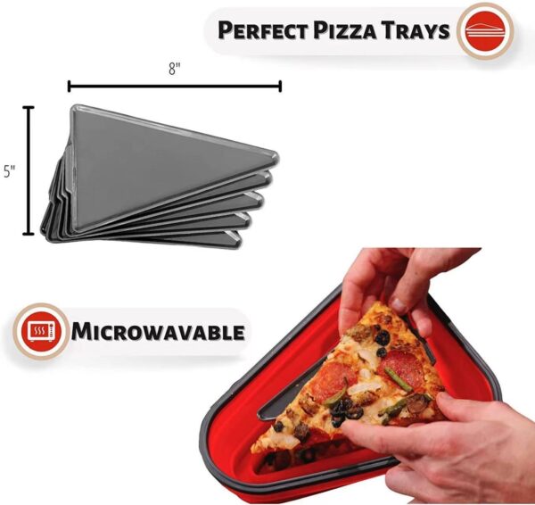 Silicone Folding Pizza Box Reusable Triangular Pizza Packing Box Takeaway Box - Image 11