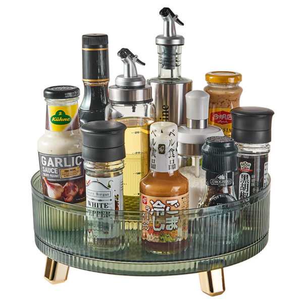 Kitchen Rotating Spice Rack Shelf Seasoning Household Multi-functional Storage Turntable Supplies - Image 5