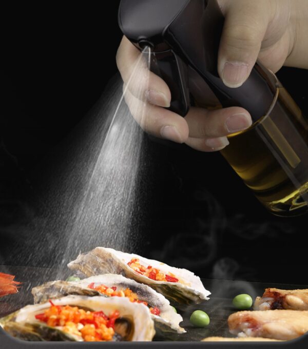 200ml Quantitative Oil Spray Bottle Atomization Good Health Spray Bottle Oil Spray Bottle Barbecue Kitchen Press Type Fan - Image 5