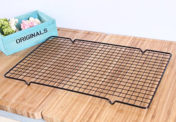 Loaf Cooling Mesh Non Stick Wire Rack, Drying Rack for Cakes Breads Biscuits Cookies Cooling Rack Stand Roasting Baking - Image 3