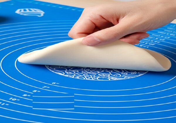 Non-Stick Silicone Dough Rolling Mat Sheet, Kneading Rolling Baking Pad with Measurement Scale Pastry Baking Mat Tool - Image 2