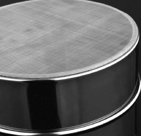 Super Fine Mesh Round Flour Sugar Powder Sifter, Stainless Steel Sieve Baking Sifter Strainer Mesh Cake Kitchen Tool Pan - Image 7