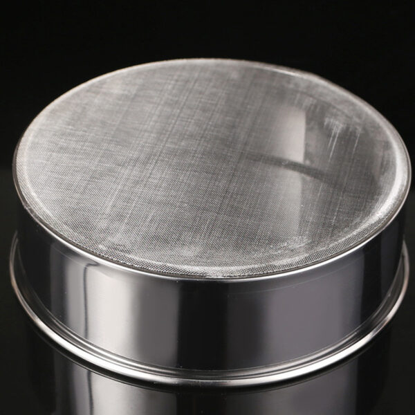 Super Fine Mesh Round Flour Sugar Powder Sifter, Stainless Steel Sieve Baking Sifter Strainer Mesh Cake Kitchen Tool Pan - Image 4