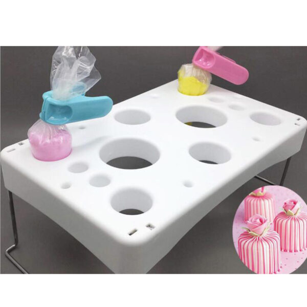 Cake Pastry Bag Holder Tray Stand Icing Bag Rack Cake Decoration Tool Baking Organizer - Image 3