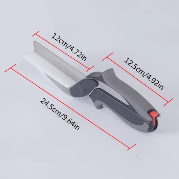 1pc 2-in-1 Smart Kitchen Knife and Vegetable Cutter - Perfect for Effortless Preparation of Vegetables and Fruits - Image 4