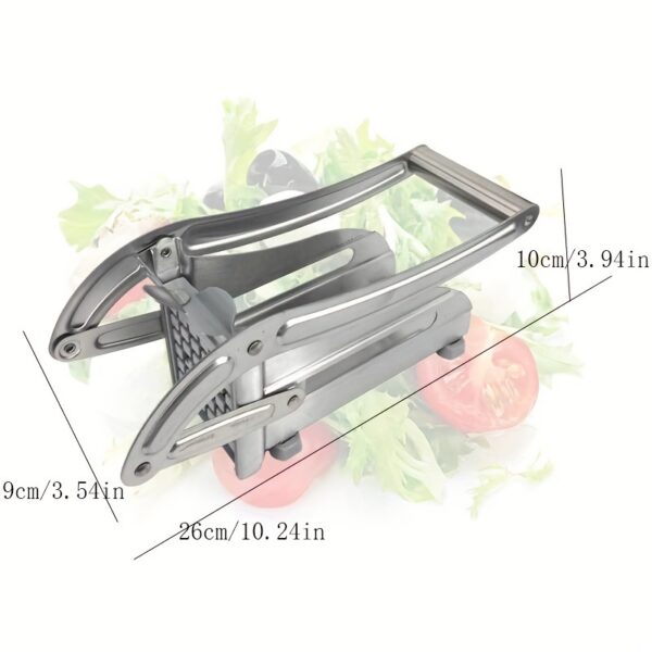 1pc, French Fry Cutter, Stainless Steel Fruit Cutter, Vegetable Cutter, Potato Slicer, Vegetable Chopper, Onion Chopper, Food Chopper, Potato Chopper - Image 4