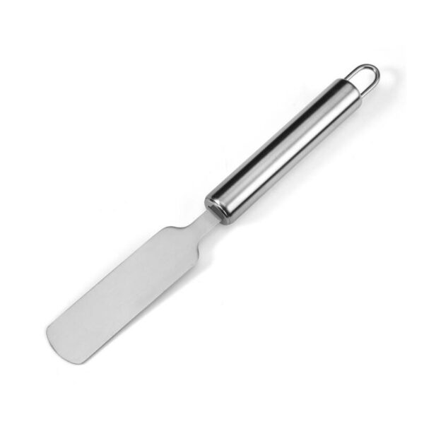 Cake Decorating Spatula Stainless Steel Butter Cake Cream Straight Bend Spatula Spreader Scraping, Smoothing, Icing, Frosting Baking Tool Fondant Pastry Tool (22.5 cm, Straight) - Image 2