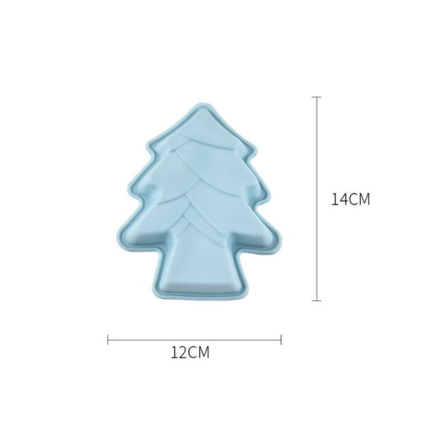 Christmas Tree Cookie Cutter 3 pcs Non-Stick Cupcake Molds Reusable Baking Cups Bakeware Bread Cake Biscuits Molds Chocolate Mold Decorating Tool - Image 5