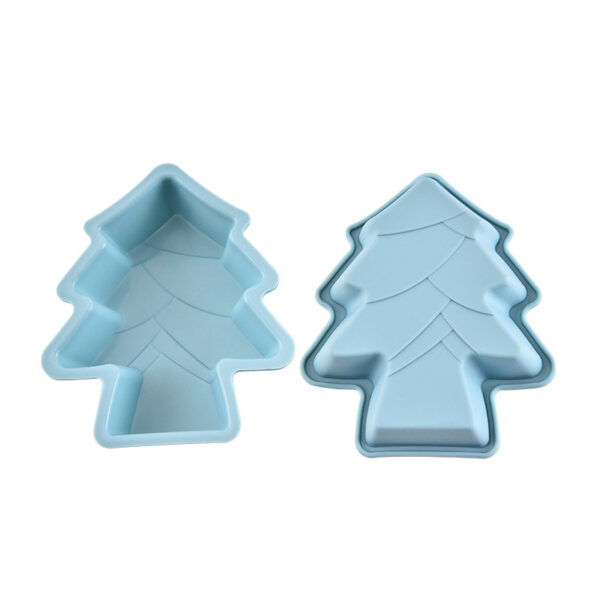 Christmas Tree Cookie Cutter 3 pcs Non-Stick Cupcake Molds Reusable Baking Cups Bakeware Bread Cake Biscuits Molds Chocolate Mold Decorating Tool - Image 6