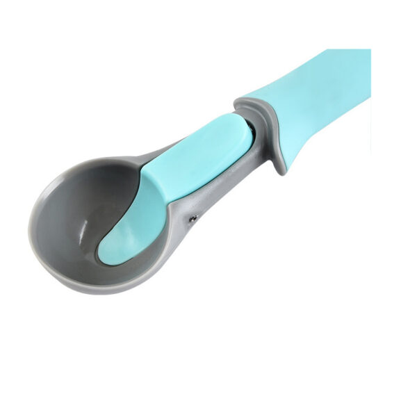 Non-stick Ice Cream Scoop with Easy TPR Material Trigger Release Spoon Anti-Freeze Plastic Lever Scoop for Cookies Ice Cream Fruit Baller - Image 2