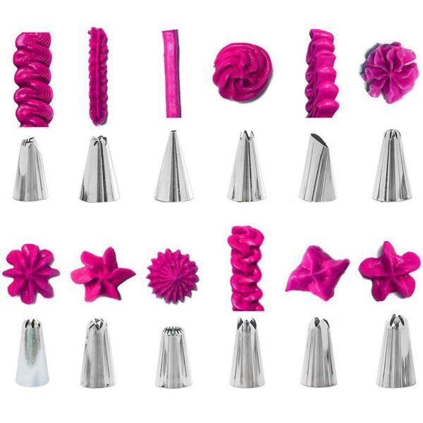 Stainless Steel 83 Pieces Cake Decorating Nozzle Set Baking Tool Decorative Nozzle Set Decorative Tools - Image 5