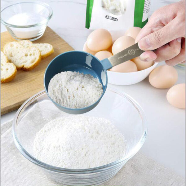 Measuring Cup Set 4 Pieces Stainless Steel Handle Measuring Tool Baking Gadget Tool - Image 3