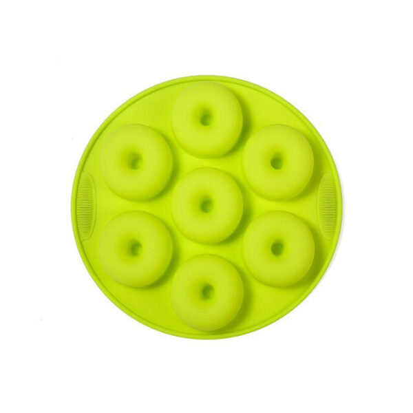 7 Holes Donuts Mold Silicone Donuts Pan Baking Sheet Silicone Baking Pans Non-Stick Kitchen Baking Tool - Image 2