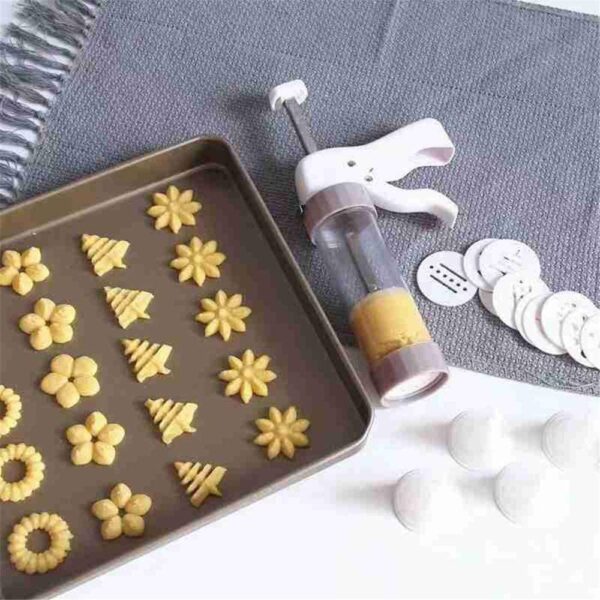 Cookie Press Gun Kit Batter Dispenser 20PCS Cookies Cream Press Icing Gun Syringe Nozzles Set Cake Decorating Tool Baking Gadget - Image 6