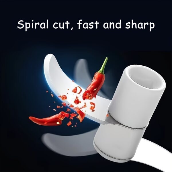 Durable Manual Garlic Mincer; Hand Held Pull Food Chopper - Image 4