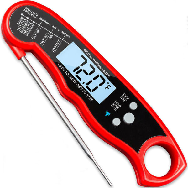 Outdoor BBQ Accurate LED Instant Read Waterproof Food Meat Electronic Digital Kitchen Thermometer - Image 5