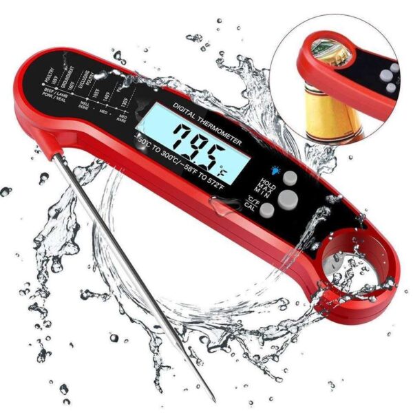 Outdoor BBQ Accurate LED Instant Read Waterproof Food Meat Electronic Digital Kitchen Thermometer - Image 9