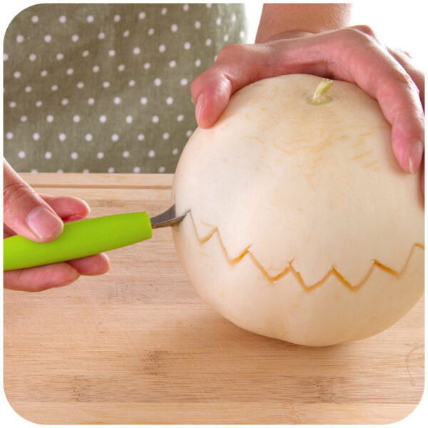 Steel Fruit Digger Cutting Watermelon Artifact Fruit Ball Digging Ball Ice Cream Round Spoon Fruit Cutting Carving Knife - Image 8