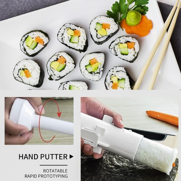 Quick Sushi Maker Roller Rice Mold Vegetable Meat Rolling Gadgets DIY Sushi Device Making Machine Kitchen Ware - Image 3