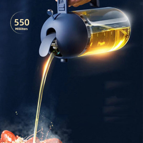 1pc 2-in-1 Oil Bottle Spray And Automatically Open Pour Olive Oil Gravy Boats Grill Sprayer Leak-proof Nozzle BBQ Kitchen Accessories - Image 4