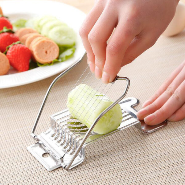 1pc; Stainless Steel Kitchen Tools; Egg Slicer; Egg Cutter - Image 5